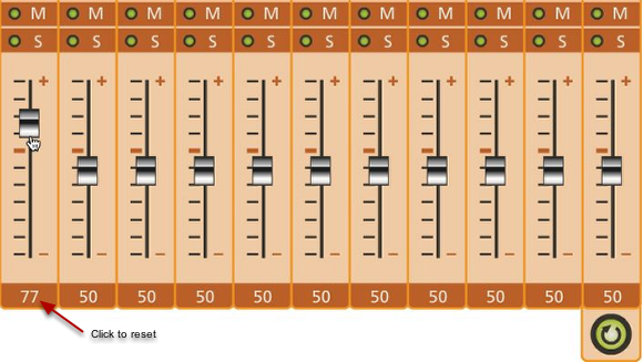 Track Volume Faders