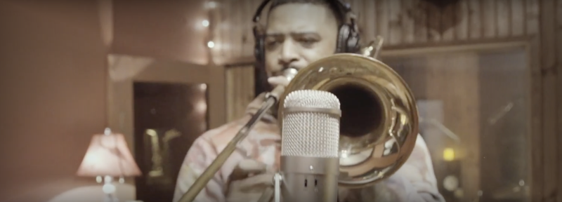 Outro Picture, Trombone Player in Studio