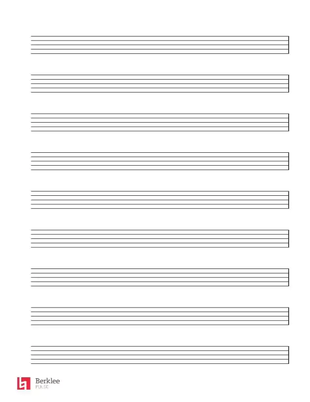 Printable Blank Sheet Music